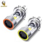 COB Angel Eye 20W LED Headlamp Motorcycles Light H4 LED Headlight