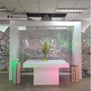 Wholesale Hot sale decoration white acrylic fabric arches for wedding backdrop from china suppliers