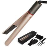 Gold Tourmaline Ceramic Flat Iron Professional Hair Straightening Machine