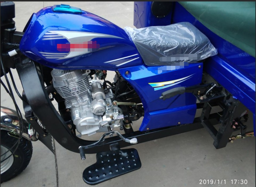 Motorcycle 43 Shock 1000kg 200CC Cargo Tricycle