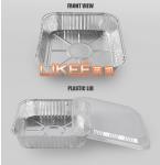 Wrinkle wall 750ml Aluminium Foil Food Container No Color Fade