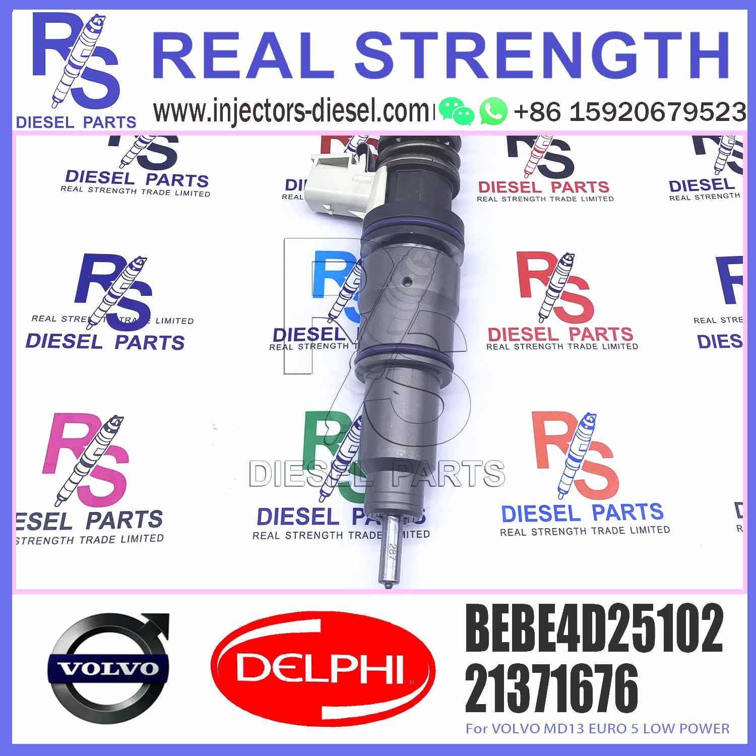 High Quality Diesel Fuel Injector 3801391 4 Pins Fuel Injection Nozzle BEBE4D25002 BEBE4D25102 For V-O-L-V MD13 EURO 5 MED