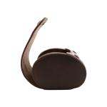 Vegan Real Leather Single Watch Winder Box Display Holder One Slot Watch Case