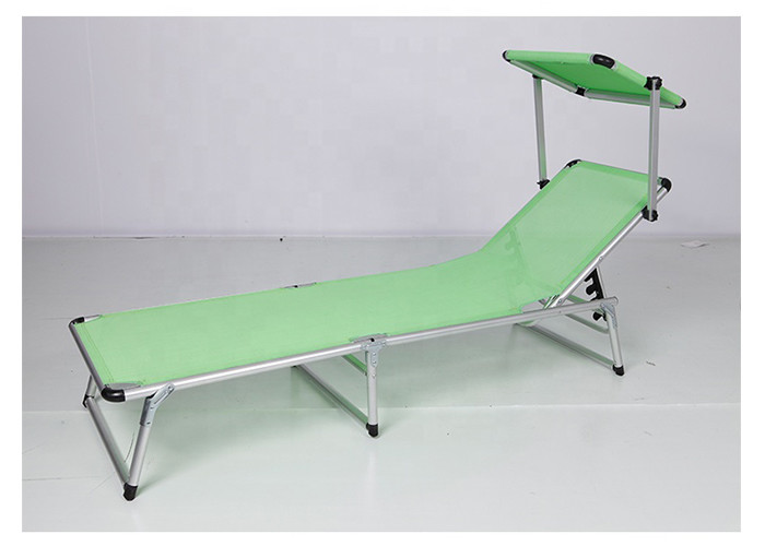 Customized Beach Foldable Sun Lounger With Aluminum Tube Material
