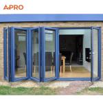 Aluminum Alloy Folding Door French Sliding Folding Door Thermal Insulation