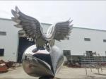 Customized Stainless Steel Garden Sculptures , Abstract Metal Art Sculptures