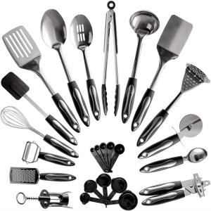 Wholesale CU Stainless Steel Kitchen Utensil Sets , Uncorrosive Non Stick Kitchen Utensils from china suppliers
