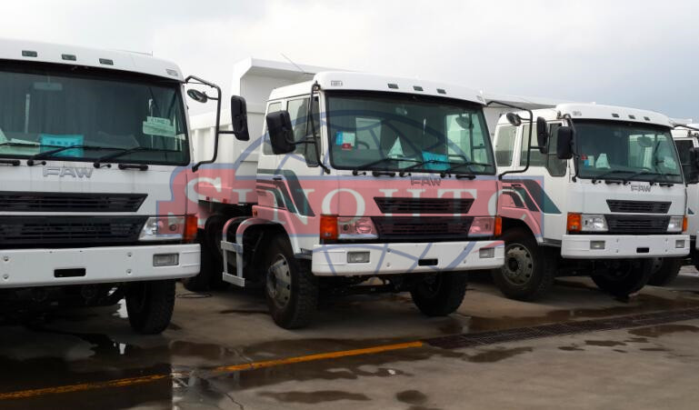FAW 10 Tons Medium Duty Dump Truck , 2WD RHD Steering Two Axle Dump Truck