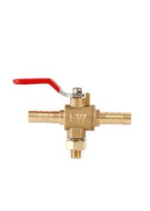 Wholesale Rustproof Stable 3 Way Copper Valve , Anticorrosive Brass Three Way Ball Valve from china suppliers