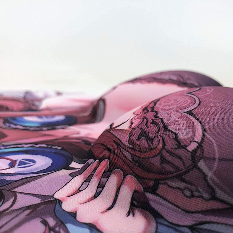 Custom 3D Big Breasts Mouse Pad with Ergonomic Wrist Guard and Silicone Fabric Material