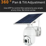 CCTV Security IP Camera White Waterproof 4G Solar Camera