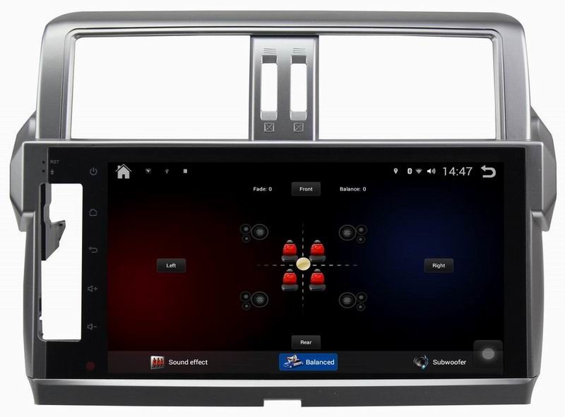 Ouchuangbo in dash dvd multimedia pure android 4.4 for Toyota Prado 2014 with gps AUX 3g wifi BT