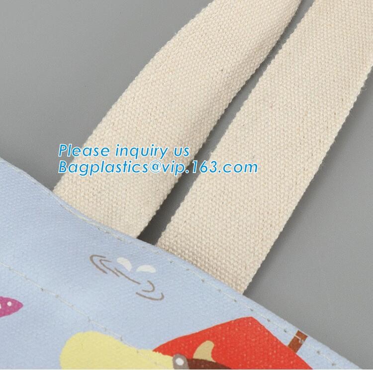 customized professional wholesale tote bag cotton canvas bags,Colorful pattern heat transfer printing custom canvas bag