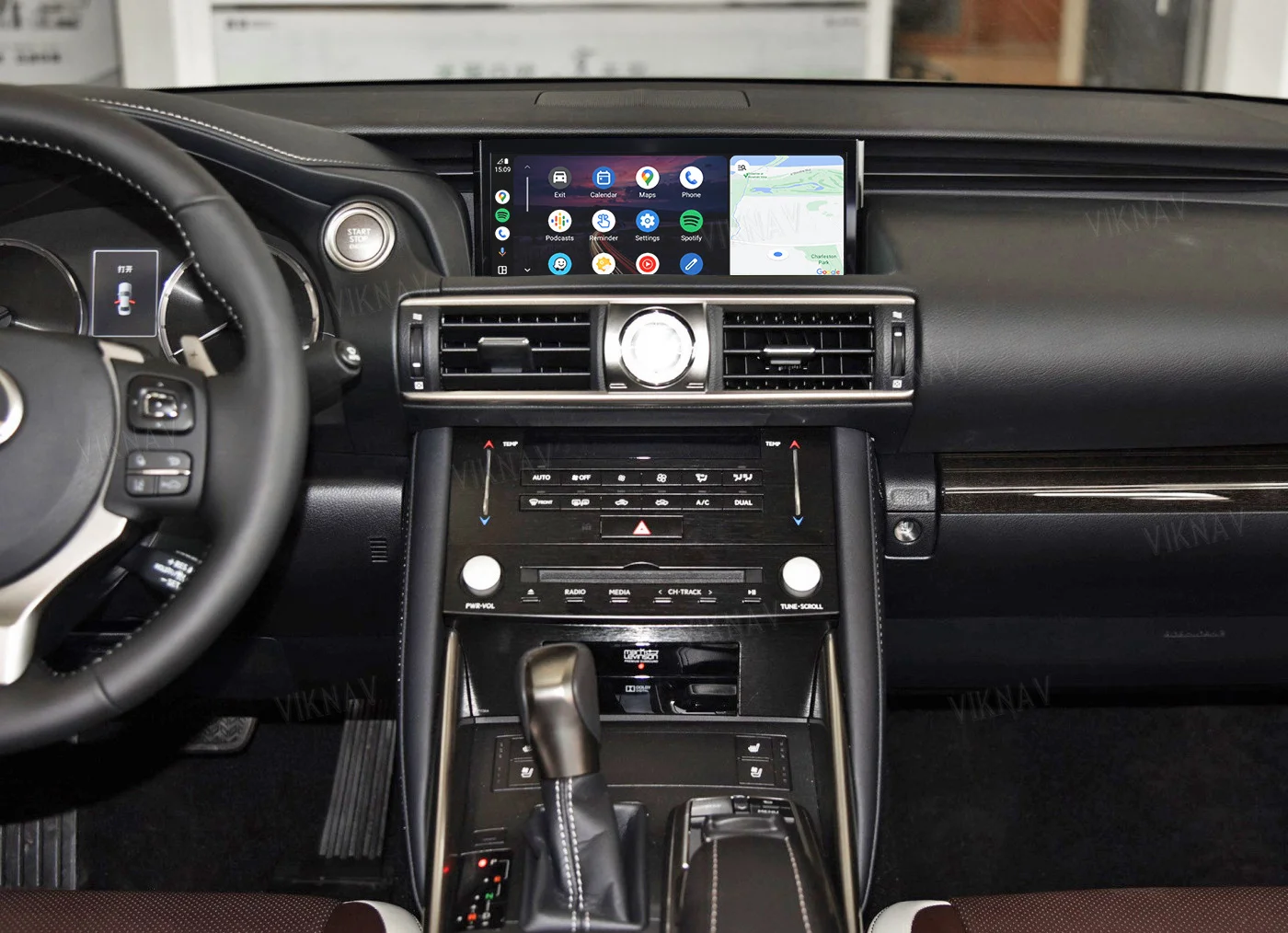 Viknav Linux System For Lexus IS 2017 -2019 Wireless Apple CarPlay Android Auto only support original car 10.25 inch Scr