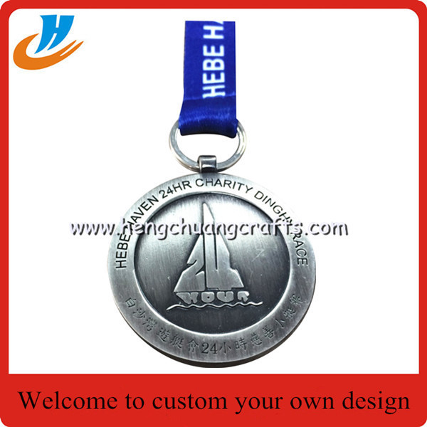 Naval metal medal with ribbon,Custom naval science award recipient