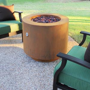 Wholesale Outdoor Decoration Corten Steel Wood Burning Fire Pit For Garden And Backyard from china suppliers