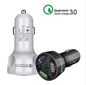 Wholesale QC3.0 3 Ports 35W USB Car Charger Adapter 5V 7A Universal Phone Charger from china suppliers