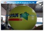Yellow Fly Helium Sphere Advertising Air Balloon For Business Center Rental