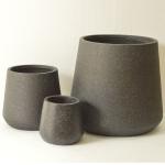 Enhance Your Garden With Elegant Fiber Clay Planters Round Shape