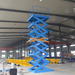 Wholesale 5T 6M Heavy Duty Stationary Hydraulic Scissor Lift Warehouse Cargo Lift With CE from china suppliers