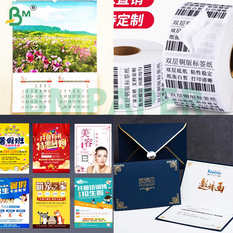140g 150g White Double Sided Coated Smooth  C2S Art Paper  For Cover Design