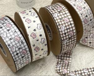 Wholesale 4.0cm Cute Cartoon Anime Printed Ribbon Gift Box Packaging Bow DIY Children's Cake Decorative ribbon from china suppliers