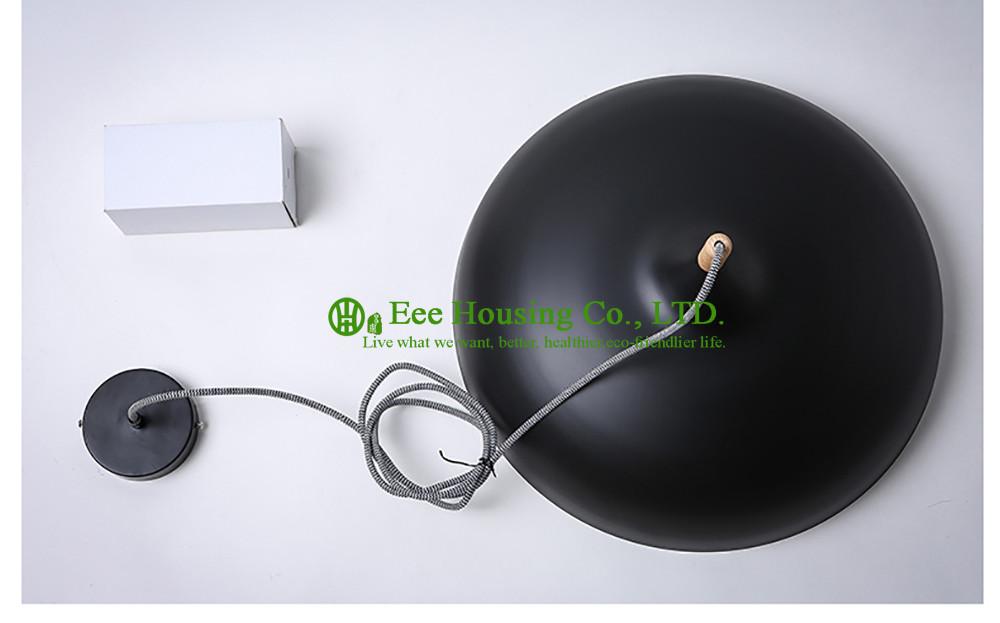 Oak Lamp Stalk Metal Lampshade Lamp Led Bulb Lighting Pendant Light