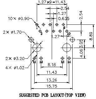 LPJ0112GENL RJ45 Magnetic Connector Cross HFJ11-RP22E-12RL