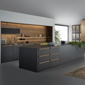 Wholesale Modern Matte Acrylic Kitchen Cabinets Luxury Black Melamine Kitchen Wall Cupboards from china suppliers