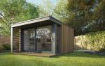 Quick Assemble Modular Holiday Wooden Home Prefabricated Longlife Garden Studio