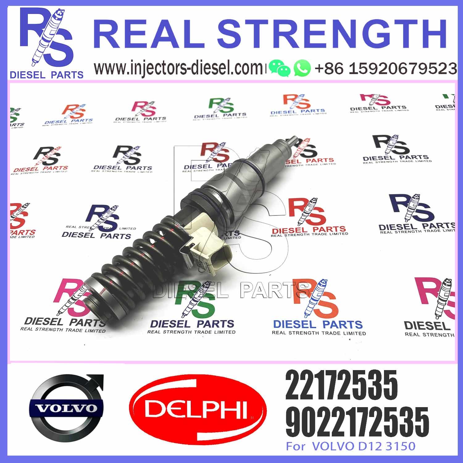 High Quality Diesel Fuel Injector 22172535 9022172535 BEBE4D34101 For V-O-L-V D12 3150