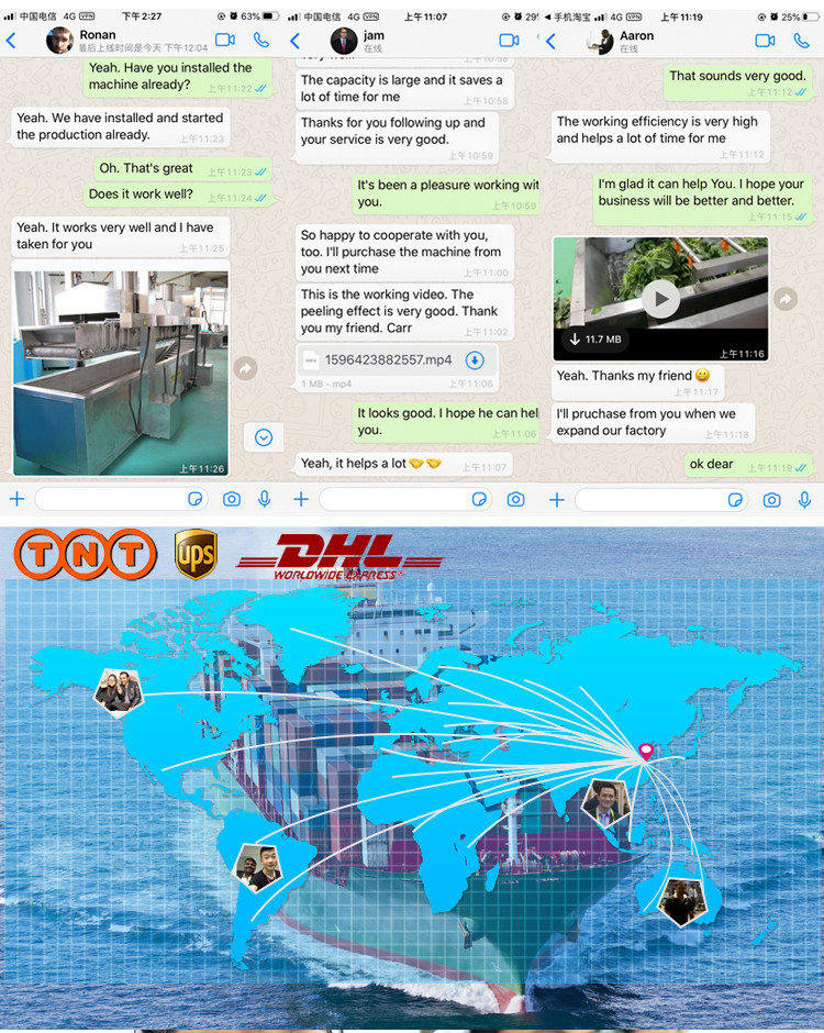 SUS304 Automated 500kg Jujube Banana Washing Machine vegetable cleaning
