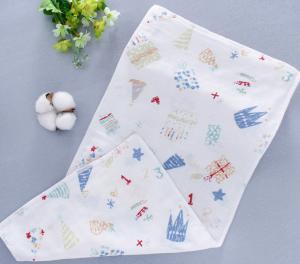 Wholesale 60S Double Cotton Gauze Fabric Anti Uv 110GSM Infants Handkerchief from china suppliers