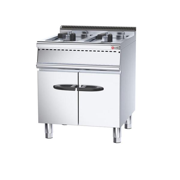 Restaurant Kitchen Equipment 800*900* 850 70 mm Commercial Gas Deep Fryer With