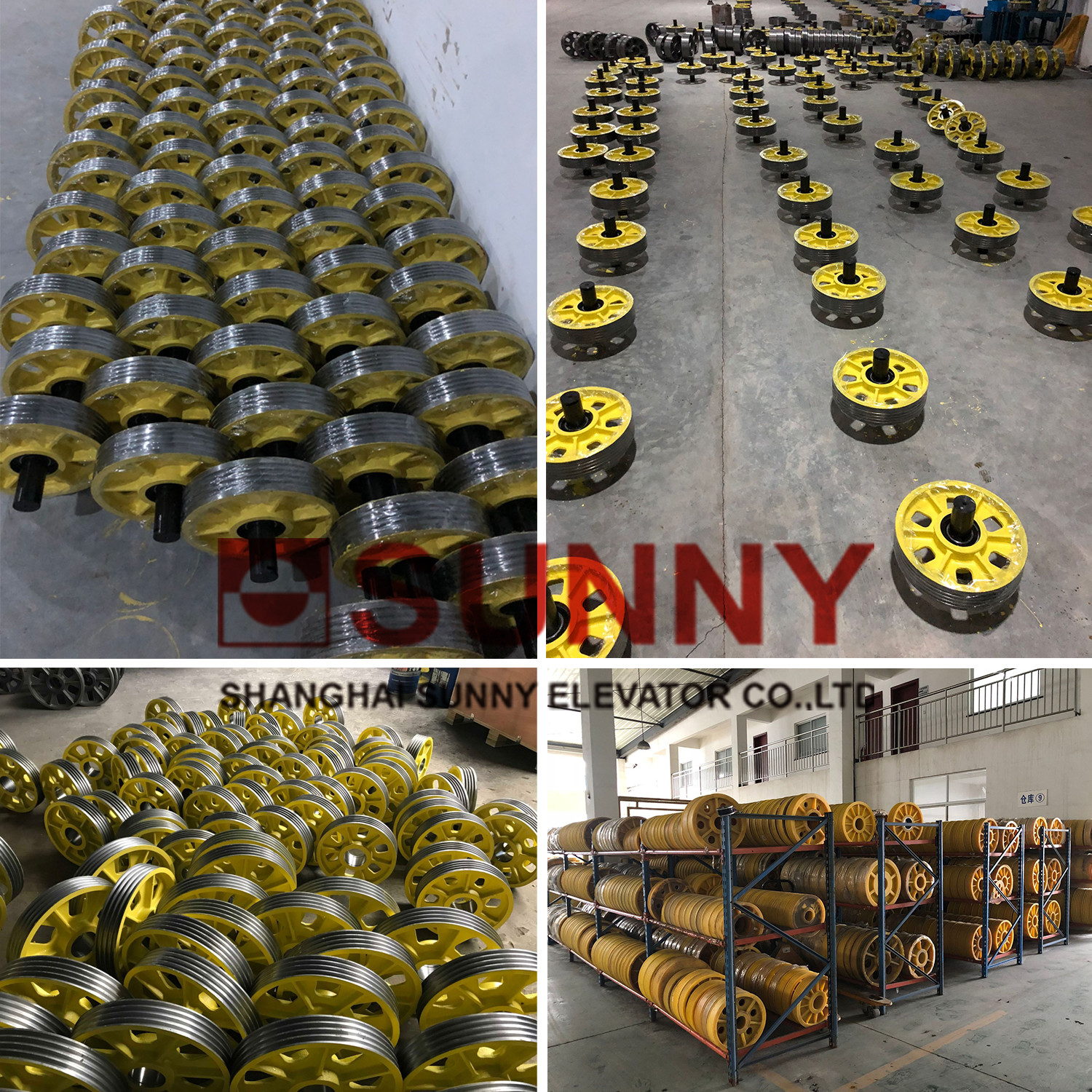 450kg Load Mc Nylon Elevator Pulley For Villa Home Lift Traction Elevator System
