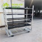 100kg/Shelf Shopping Powder Coated Danish Flower Trolley
