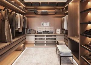 Wholesale 20mm Big Bedroom Wardrobe Closet Designs With Mirror Led Lighting from china suppliers