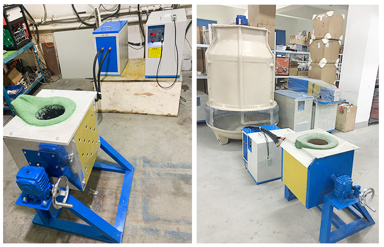 10kg To 100kg Aluminum Melting Furnace IGBT Small Foundry Furnace