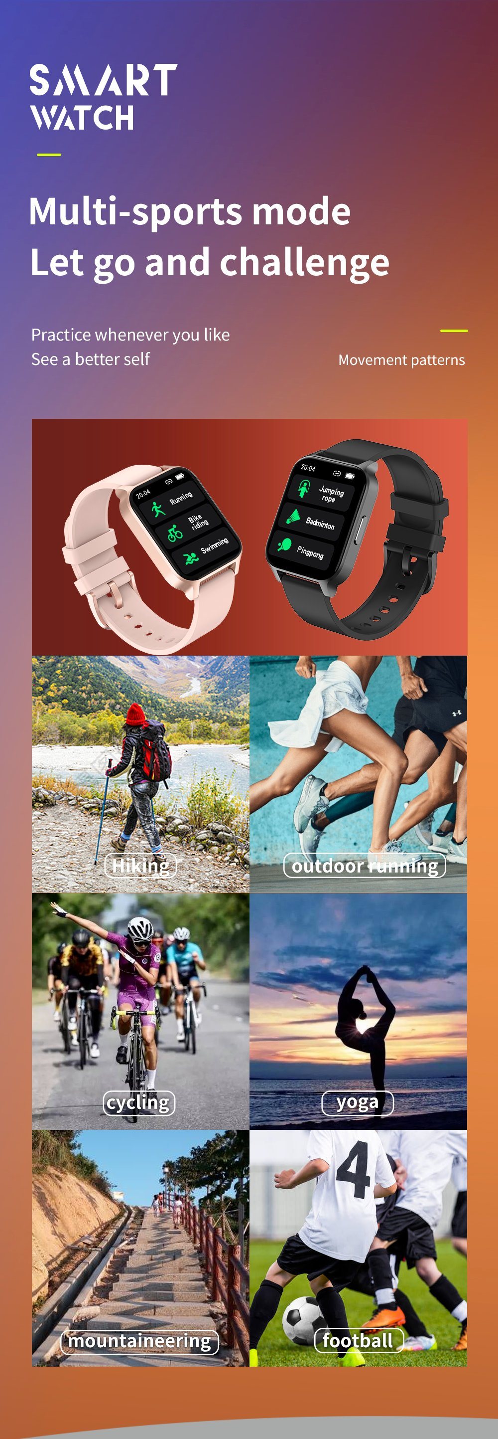 Explosive 240*295 Screen Resolution 304 Stainless Steel Clasp Multi-Sport Function Health X5 Smart Watch