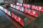 3G GPS Advertising Taxi LED Display , led taxi sign SMD 3 in 1