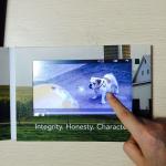 Switch Buttons Promotional Video Brochure Card With Sound Speakers