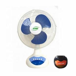 Wholesale Home 12 Inch Ac Dc Table Fan , Rechargeable Table Fan With Led Light from china suppliers