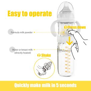 Wholesale Breastmilk Feeding Outdoor Formula Mixing Baby Bottle PPSU 240ml Medium Flow from china suppliers