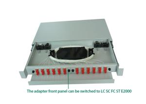 Wholesale 19 Inch 12 Core Single Mode Optical Cable ODF ST / LC Rack Mounted from china suppliers