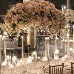140CM Black Iron Stand For Flower Decoration Metal Wedding Table Centerpieces