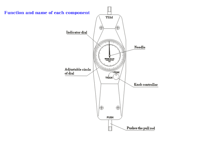Customized Support High Accuracy Analog Push Pull Force Gauges Pulling Testing Machine