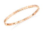 Hexagon 18k Solid Gold Bangle Bracelet 4mm Width for Engagement OEM