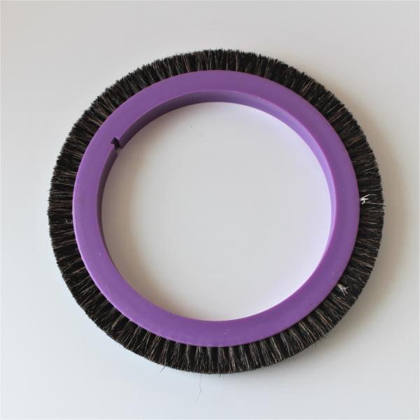 Stenter Machine Parts Stentex Finishing Machine Brush Wheel 122mm Dia Black Pig