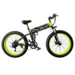 1000W 10AH Fat Tire Folding E-Bike Lithium Battery SMLRO S11 26x4.0 inch