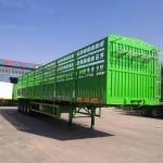 Brand New 3 Axle 60 Ton 12.00R20 Tires 12 Tire Side Wall Trailer Post Fence